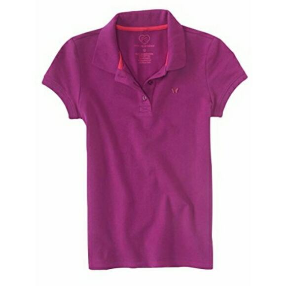Aeropostale Purple Polo Shirt LIKE NEW Size Medium Collared Business Casual - Picture 1 of 10